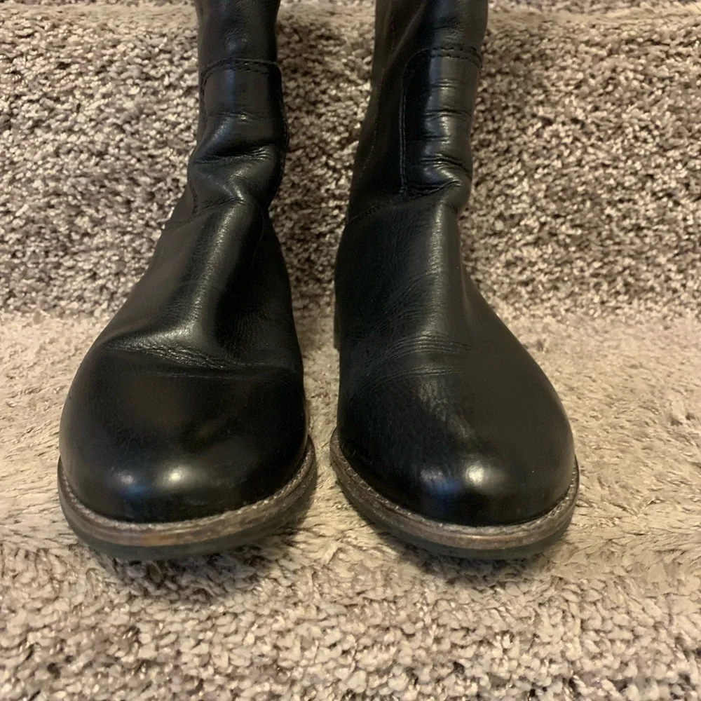 Anthropologie Matisse Yorker Boots Equestrian Riding Black Leather 6.5